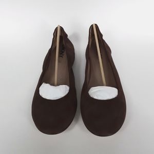 DKNY Brown Suede Ballet Flats Size 9